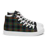 Tartan Men High Top Shoes Clan Lyle Plaid Converse High Tops Sneakers, Converse Christmas Sneakers Plaid High Top Shoes For Men