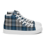 Tartan Men High Top Shoes Clan Napier Modern Plaid Converse High Tops Sneakers, Converse Christmas Sneakers Plaid High Top Shoes For Men