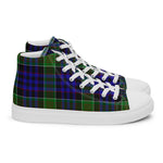 Tartan Men High Top Shoes Clan Newman Plaid Converse High Tops Sneakers, Converse Christmas Sneakers Plaid High Top Shoes For Men