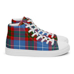 Tartan Men High Top Shoes Clan Newton Plaid Converse High Tops Sneakers, Converse Christmas Sneakers Plaid High Top Shoes For Men