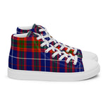 Tartan Men High Top Shoes Clan Trotter Plaid Converse High Tops Sneakers, Converse Christmas Sneakers Plaid High Top Shoes For Men