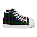 Tartan Men High Top Shoes Clan Urquhart Modern Plaid Converse High Tops Sneakers, Converse Christmas Sneakers Plaid High Top Shoes For Men