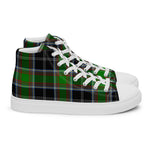Plaid Tartan Men High Top Sneakers Clan Webster Plaid Converse High Tops Sneakers, Converse Christmas Sneakers