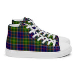 Plaid Tartan Men High Top Sneakers Clan Whitefoord Plaid Converse High Tops Sneakers, Converse Christmas Sneakers