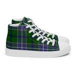 Plaid Tartan Men High Top Sneakers Clan Wishart Hunting Plaid Converse High Tops Sneakers, Converse Christmas Sneakers