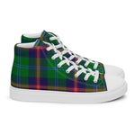Plaid Tartan Men High Top Sneakers Clan Young Plaid Converse High Tops Sneakers, Converse Christmas Sneakers