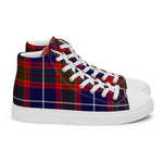 Plaid Tartan Men High Top Sneakers Clan Pennycook Plaid Converse High Tops Sneakers, Converse Christmas Sneakers