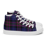 Plaid Tartan Men High Top Sneakers Clan Pride Of Scotland Plaid Converse High Tops Sneakers, Converse Christmas Sneakers