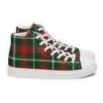 Plaid Tartan Men High Top Sneakers Clan Prince Of Wales Plaid Converse High Tops Sneakers, Converse Christmas Sneakers