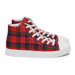 Plaid Tartan Men High Top Sneakers Clan Robertson Modern Plaid Converse High Tops Sneakers, Converse Christmas Sneakers