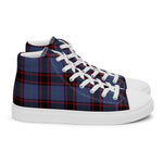 Plaid Tartan Men High Top Sneakers Clan Rutherford Hunting Plaid Converse High Tops Sneakers, Converse Christmas Sneakers