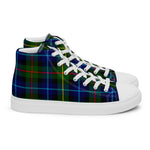 Plaid Tartan Men High Top Sneakers Clan Smith Modern Plaid Converse High Tops Sneakers, Converse Christmas Sneakers