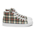 Plaid Tartan Men High Top Sneakers Clan Stewart Dress Ancient Plaid Converse High Tops Sneakers, Converse Christmas Sneakers