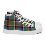 Plaid Tartan Men High Top Sneakers Clan Stirling Plaid Converse High Tops Sneakers, Converse Christmas Sneakers