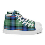 Plaid Tartan Men High Top Sneakers Clan Sutherland Old Ancient Plaid Converse High Tops Sneakers, Converse Christmas Sneakers