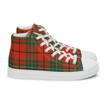 Scotstee Shop - Scotstee Shop Plaid Tartan High Top Sneakers Clan MacAulay Ancient Plaid Converse High Tops Sneakers, Converse Christmas Sneakers
