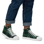Scotstee Shop - Scotstee Shop Plaid Tartan High Top Sneakers Clan MacAulay Hunting Plaid Converse High Tops Sneakers, Converse Christmas Sneakers
