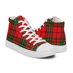 Scotstee Shop - Scotstee Shop Plaid Tartan High Top Sneakers Clan MacAuley Plaid Converse High Tops Sneakers, Converse Christmas Sneakers