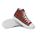 Scotstee Shop - Scotstee Shop Plaid Tartan High Top Sneakers Clan MacBain Plaid Converse High Tops Sneakers, Converse Christmas Sneakers