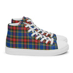 Scotstee Shop - Scotstee Shop Plaid Tartan High Top Sneakers Clan MacBeth Modern Plaid Converse High Tops Sneakers, Converse Christmas Sneakers