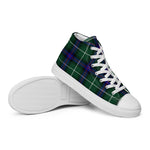 Scotstee Shop - Scotstee Shop Plaid Tartan High Top Sneakers Clan MacDonald Of The Isles Modern Plaid Converse High Tops Sneakers, Converse Christmas Sneakers