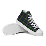 Scotstee Shop - Scotstee Shop Plaid Tartan High Top Sneakers Clan MacDonell of Glengarry Plaid Converse High Tops Sneakers, Converse Christmas Sneakers