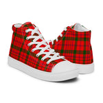 Scotstee Shop - Scotstee Shop Plaid Tartan High Top Sneakers Clan MacDonell Of Keppoch Modern Plaid Converse High Tops Sneakers, Converse Christmas Sneakers
