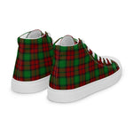 Tartan Men High Top Shoes Clan Kerr Plaid Converse High Tops Sneakers, Converse Christmas Sneakers Plaid High Top Shoes For Men