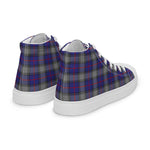 Tartan Men High Top Shoes Clan Kinnaird Plaid Converse High Tops Sneakers, Converse Christmas Sneakers Plaid High Top Shoes For Men