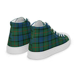 Tartan Men High Top Shoes Clan Lauder Plaid Converse High Tops Sneakers, Converse Christmas Sneakers Plaid High Top Shoes For Men