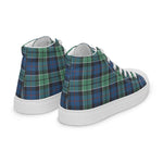 Tartan Men High Top Shoes Clan Leslie Hunting Ancient Plaid Converse High Tops Sneakers, Converse Christmas Sneakers Plaid High Top Shoes For Men