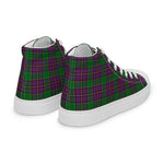 Tartan Men High Top Shoes Clan Logan Plaid Converse High Tops Sneakers, Converse Christmas Sneakers Plaid High Top Shoes For Men