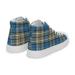 Tartan Men High Top Shoes Clan Napier Ancient Plaid Converse High Tops Sneakers, Converse Christmas Sneakers Plaid High Top Shoes For Men