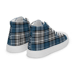 Tartan Men High Top Shoes Clan Napier Modern Plaid Converse High Tops Sneakers, Converse Christmas Sneakers Plaid High Top Shoes For Men