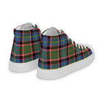 Tartan Men High Top Shoes Clan Norvel Plaid Converse High Tops Sneakers, Converse Christmas Sneakers Plaid High Top Shoes For Men
