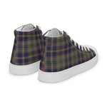 Tartan Men High Top Shoes Clan Taylor Weathered Plaid Converse High Tops Sneakers, Converse Christmas Sneakers Plaid High Top Shoes For Men