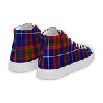 Tartan Men High Top Shoes Clan Trotter Plaid Converse High Tops Sneakers, Converse Christmas Sneakers Plaid High Top Shoes For Men