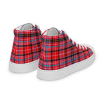Tartan Men High Top Shoes Clan Udny Plaid Converse High Tops Sneakers, Converse Christmas Sneakers Plaid High Top Shoes For Men