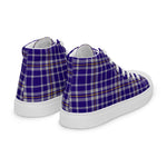 Tartan Men High Top Shoes Clan Ochterlony Plaid Converse High Tops Sneakers, Converse Christmas Sneakers Plaid High Top Shoes For Men