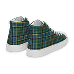 Tartan Men High Top Shoes Clan Ogilvie Hunting Ancient Plaid Converse High Tops Sneakers, Converse Christmas Sneakers Plaid High Top Shoes For Men