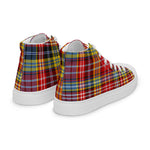Plaid Tartan Men High Top Sneakers Clan Ogilvie Of Airlie Ancient Plaid Converse High Tops Sneakers, Converse Christmas Sneakers