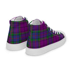 Plaid Tartan Men High Top Sneakers Clan Wardlaw Plaid Converse High Tops Sneakers, Converse Christmas Sneakers