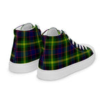 Plaid Tartan Men High Top Sneakers Clan Watson Modern Plaid Converse High Tops Sneakers, Converse Christmas Sneakers