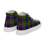 Plaid Tartan Men High Top Sneakers Clan Whitefoord Plaid Converse High Tops Sneakers, Converse Christmas Sneakers