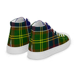 Plaid Tartan Men High Top Sneakers Clan Whitelaw Modern Plaid Converse High Tops Sneakers, Converse Christmas Sneakers