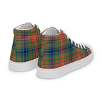 Plaid Tartan Men High Top Sneakers Clan Wilson Plaid Converse High Tops Sneakers, Converse Christmas Sneakers