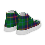 Plaid Tartan Men High Top Sneakers Clan Young Plaid Converse High Tops Sneakers, Converse Christmas Sneakers