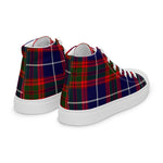 Plaid Tartan Men High Top Sneakers Clan Pennycook Plaid Converse High Tops Sneakers, Converse Christmas Sneakers