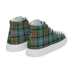Plaid Tartan Men High Top Sneakers Clan Porterfield Plaid Converse High Tops Sneakers, Converse Christmas Sneakers