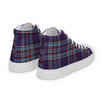 Plaid Tartan Men High Top Sneakers Clan RCAF Plaid Converse High Tops Sneakers, Converse Christmas Sneakers